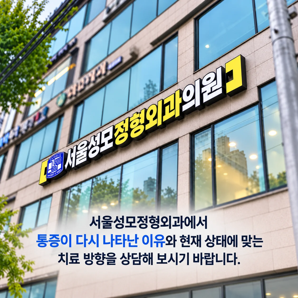 의왕 내손동 서울성모정형외과 외관