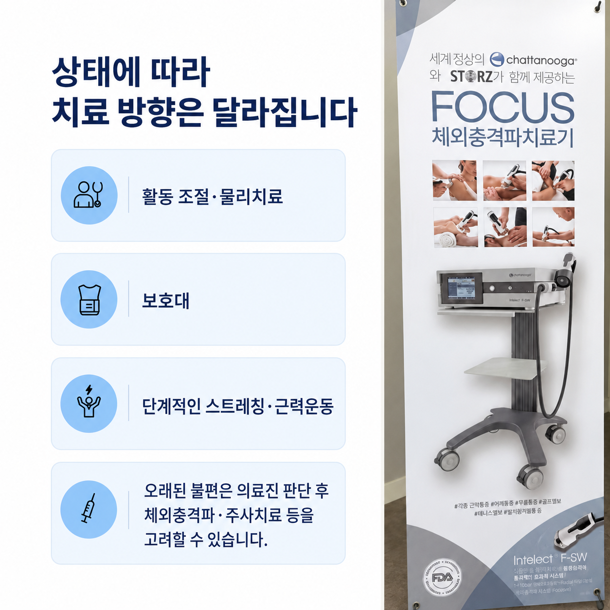 팔꿈치 힘줄 통증의 상태별 치료 선택